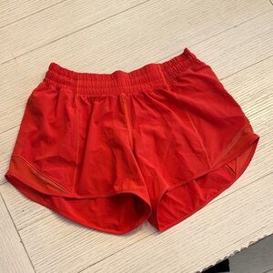 Lululemon Athletica Red Hotty Hot Athletic Shorts